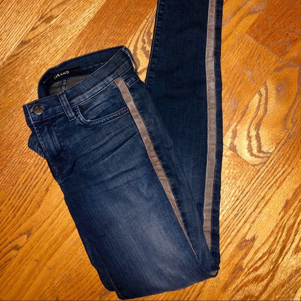 J Brand ‘Kacie' Skinny Blue Stretch Jeans